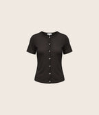 Valerie Button Front Tee