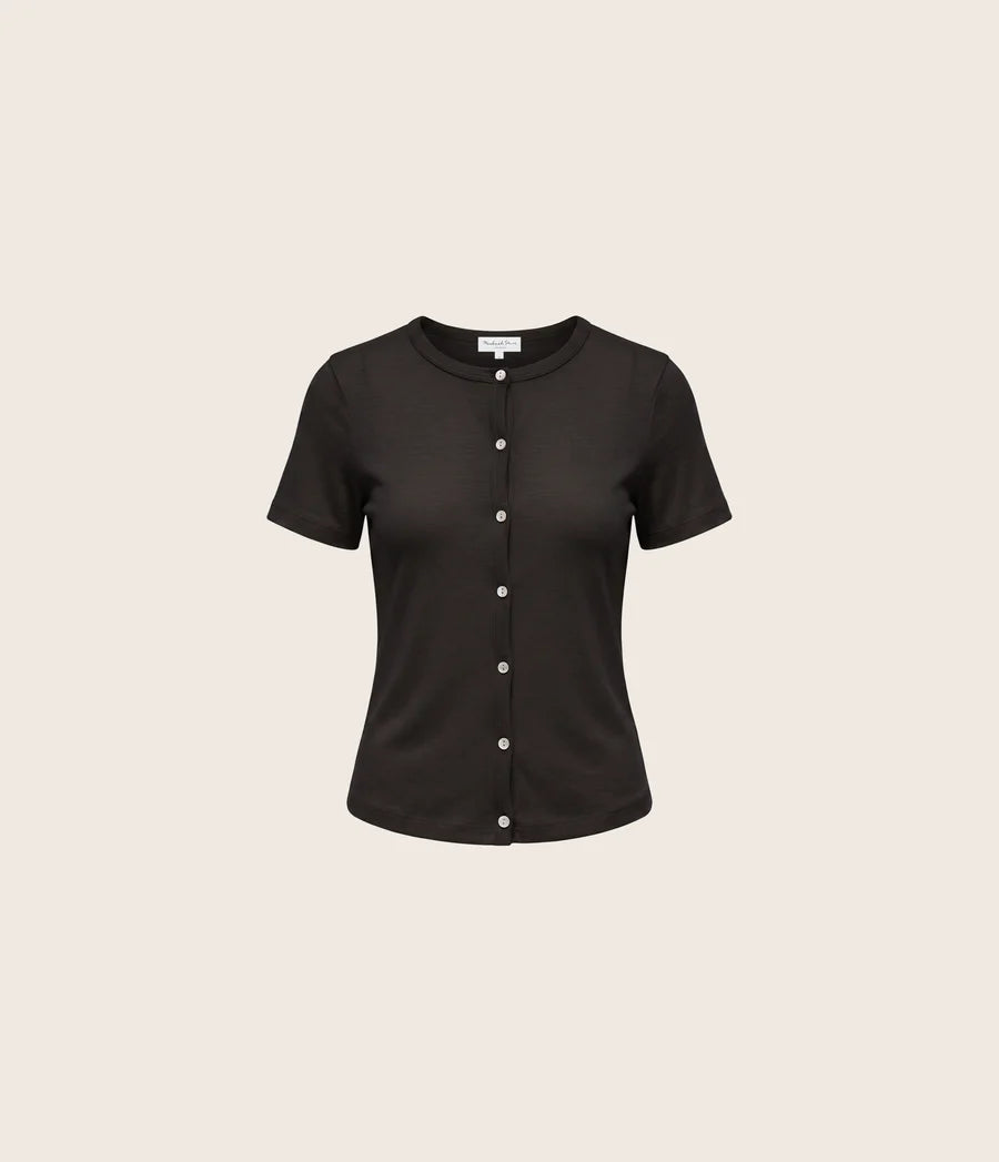 Valerie Button Front Tee