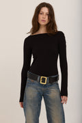 Vera boat neck long sleeve