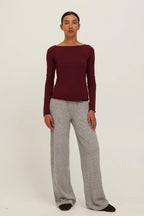 Vera boat neck long sleeve
