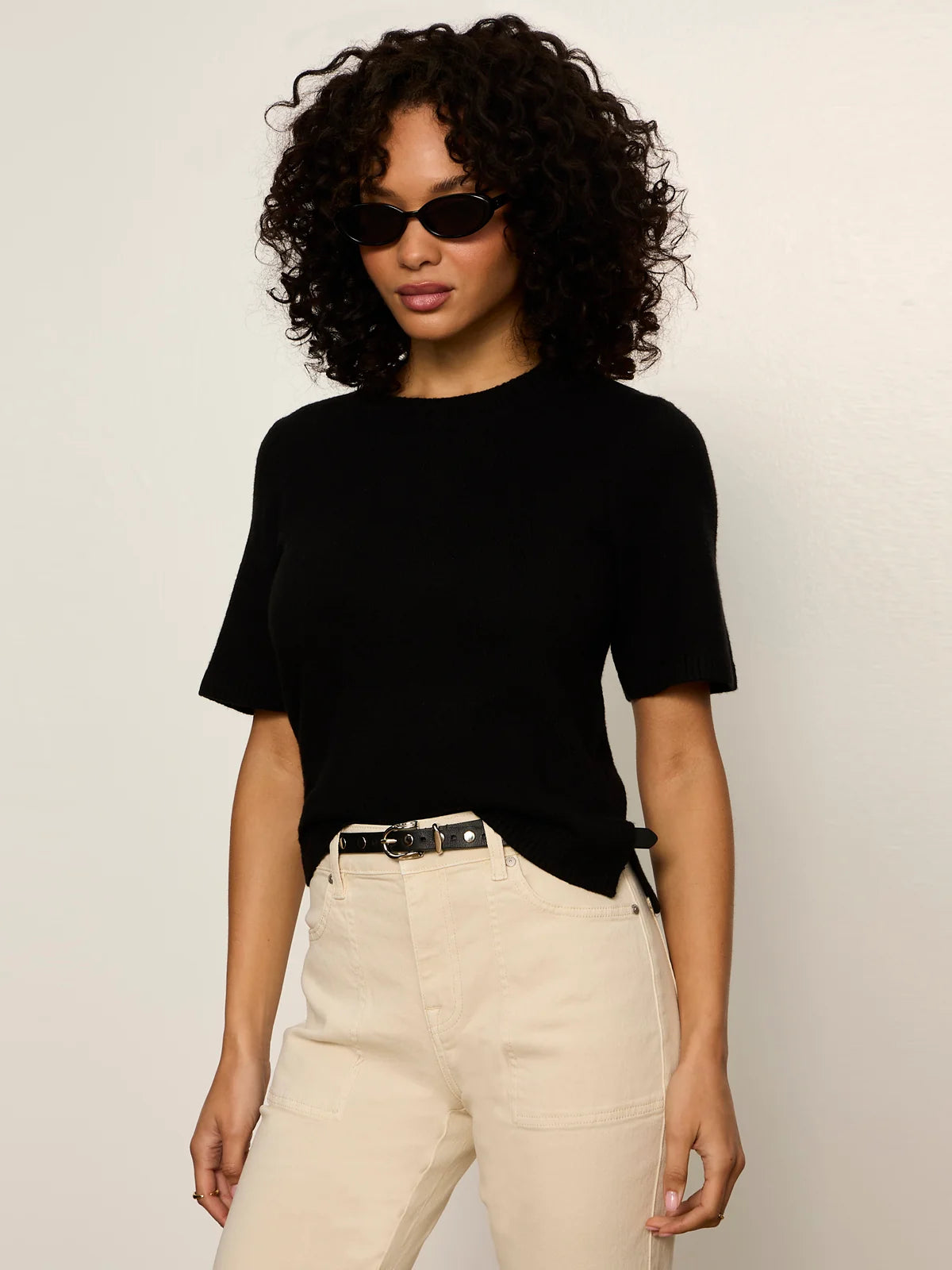 Perfect Sweater Tee Black