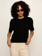 Perfect Sweater Tee Black
