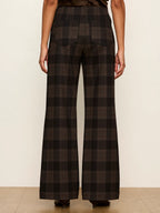 Relay Pull On Pant Espresso Plaid