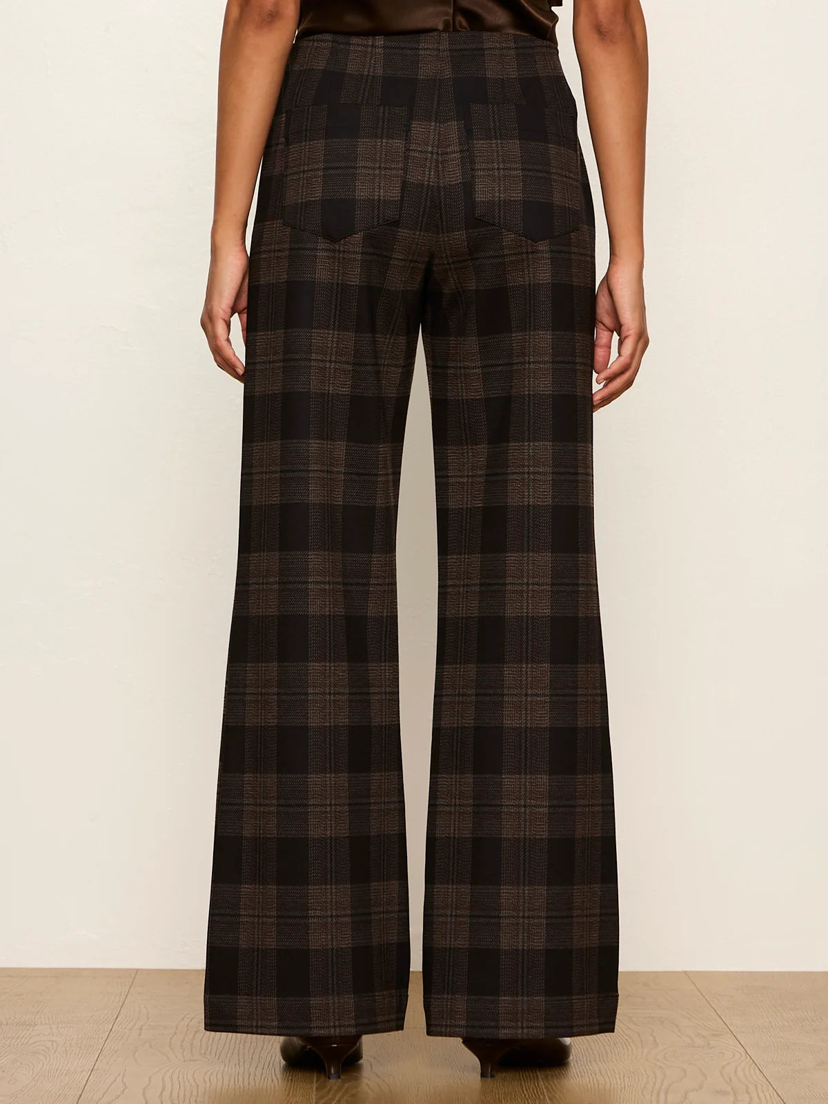 Relay Pull On Pant Espresso Plaid