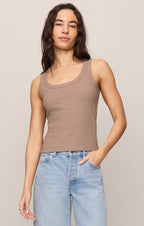 Rowe Ribbed Scoop Neck Tank