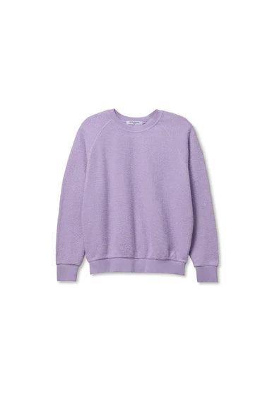 Ziggy reverse fleece crew neck sweatshirt