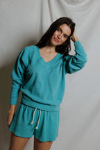 Sinead french terry v neck sweatshirt