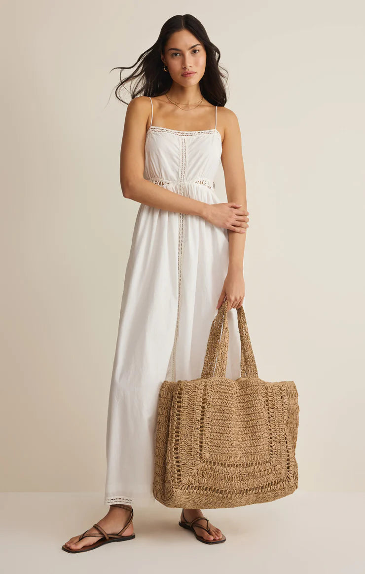 Hideaway Raffia Tote